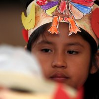 11/20/09 - Thanksgiving Luncheon, Mission Education Center, San Francisco - Cameo of a student.