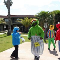 5/21/10 - District 4-C4 Convention, Sacramento - Costume Parade - Lion members on parade.