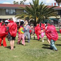 5/21/10 - District 4-C4 Convention, Sacramento - Costume Parade - Lion members on parade.