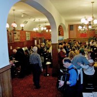 2/20/10 - 27th Annual Crab Feed, Italian American Social Club, San Francisco - Members and guests just enjoying as the crowd gets larger.