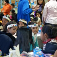 11/19/10 - Annual Thanksgiving Luncheon - Mission Education Center, San Francisco - Students enjoying their first American Thanksgiving.