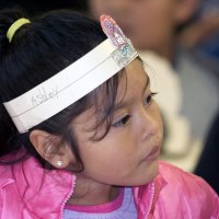 11/19/10 - Annual Thanksgiving Luncheon - Mission Education Center, San Francisco - Student enjoying her first American Thanksgiving.