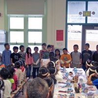 11/19/10 - Annual Thanksgiving Luncheon - Mission Education Center, San Francisco - Students performing a musical number for everyone.