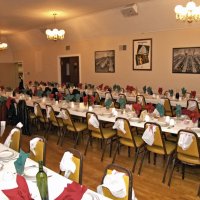 2/19/11 - 28th Annual Castagnetto / Spediacci Memorial Crab Feed - Italian American Social Club, San Francisco - The front dining room all set and ready to go.