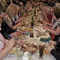 2/19/11 - 28th Annual Castagnetto / Spediacci Memorial Crab Feed - Italian American Social Club, San Francisco - The crab finally has arrived and is being enjoyed by all.