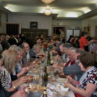 2/19/11 - 28th Annual Castagnetto / Spediacci Memorial Crab Feed - Italian American Social Club, San Francisco - The crab finally has arrived and is being enjoyed by all.