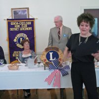 7/18/12 - Installation of Officers at the Italian American Social Club, San Francisco - L to R: Bob Quinn (Incoming President), Diane & Ward Donnelly (Outgoing President), and Emily Powell.
