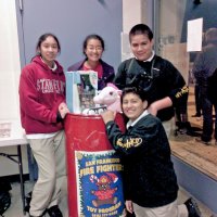 12-19-12 - Leo Toy Drive at Ephphany School Gym with collected toys delivered to the Moscow Street Firehouse.