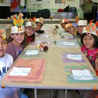 11-16-12 - Thanksgiving Luncheon, Mission Educational Center, San Francisco - Students eagerly waiting for lunch to be served.