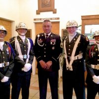 3/30/13 - Police & Firefighters’ Awards Banquet, Patio Espanol Restaurant, San Francisco - Balboa ROTC Color Guard with their Sergeant.