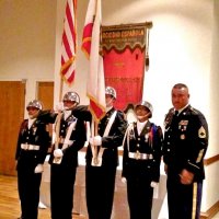 3/30/13 - Police & Firefighters’ Awards Banquet, Patio Espanol Restaurant, San Francisco - Balboa ROTC Color Guard with their Sergeant just before presenting the colors.
