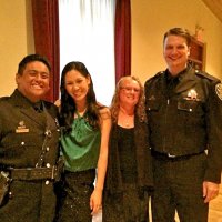 3/30/13 - Police & Firefighters’ Awards Banquet, Patio Espanol Restaurant, San Francisco - L to R: Officer Wesley Villaruel, with two guest and another SFPD officer.