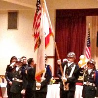3/30/13 - Police & Firefighters’ Awards Banquet, Patio Espanol Restaurant, San Francisco - Balboa ROTC Color Guard presenting the colors at the banquet.