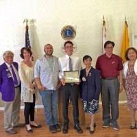 4-17-16 - Burlingame Lions Hall, Burlingame - District 4-C4 Student Speaker Contest - L to R: Lion Rich Picchi, Student Speakers Foundation Trustee; Mrs. Peregrino; Speech Coach Joey Klobas; Roman Peregrino, District Finalist; Lion Helen Marte, District Student Speaker Chair; Lion Rodger Cayabyab, Region 2, Zone 2 Chair; and Lion Helen Ariz Casaclang, Region 2, Zone 1 Chair.