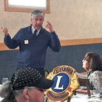 5-4-16 - Italian Americal Social Club, San Francisco - Mario Benavente, candidate for 1st Vice District Governor visiting - Sharon Eberhardt in foreground; Mario Benavebte, left, with Viela du Pont.