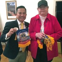 11-16-16 - District Governor Rod Mercado’s Official Visit, Italian American Social Club, San Francisco - Rod Mercado, District Governor and Sharon Eberhardt, Club President.