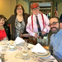 7-16-16 - 67th Installation of Officers, Basque Cultural Center, South San Francisco - L to R: Zenaida Lawhon, Viela du Pont, Bob Lawhon, and Eddie Marchese.