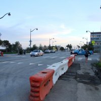 1-20-16 - Mariposa Hunters Point Yacht Club, San Francisco - Reviewing new venue for our upcoming Crab Feed - View up the street and across from the club - some parking on the left side.