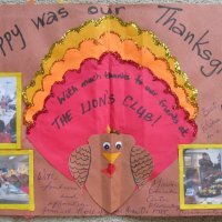 3-11-17 - MEC Thanksgiving Luncheon, Mission Education Center, San Francisco - Inside of the thank you note received from students at Mission Education Center for our putting on the Thanksgiving Luncheon.