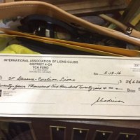 5-15-16 - District 4-C4 Convention, Red Lion Inn, Sacramento - The district check received for our sales efforts in the Youth & Community Activities Raffle.