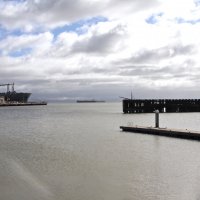 2-18-17 - 32nd Annual Crab Feed, Mariposa Hunters Point Yacht Club, San Francisco - View of San Francisco Bay from the back deck of the club.