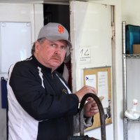 2-18-17 - 32nd Annual Crab Feed, Mariposa Hunters Point Yacht Club, San Francisco - Bob Fenech taste testing the crab.