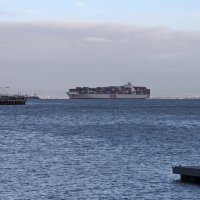 2-18-17 - 32nd Annual Crab Feed, Mariposa Hunters Point Yacht Club, San Francisco - View of San Francisco Bay from the back deck of the club.