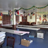 2/24/18 - 33rd Annual Crab Feed - The back seating area before work had begun.