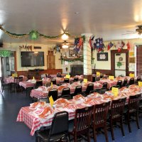 2/24/18 - 33rd Annual Crab Feed - Tables in the back seating area ready to go.