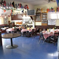 2/24/18 - 33rd Annual Crab Feed - Tables in the front seating area ready to go.