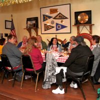 2/24/18 - 33rd Annual Crab Feed - Guests enjoying themselves during the crab dinner. The Eberhardt group.