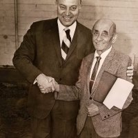 12/30/19 - From Joseph Farrah on Facebook - Mayor Joe Alioto and George Farrah, Joseph Farrah’s father.