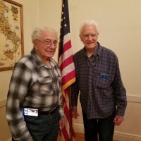 8/21/19 - District Governor's Visitation, Italian American Social Club - Lion Joseph Farrah, 53 year member, (on left) with Lion Al Gentile, 63 year member and longest serving Lion in Distriact 4-C4.
