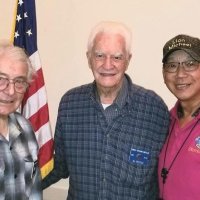 8/21/19 - District Governor's Visitation, Italian American Social Club - Lions Joseph Farrah, 53 year member, Al Gentile, 63 year member and longest serving Lion in Distriact 4-C4, and Michael Chan.
