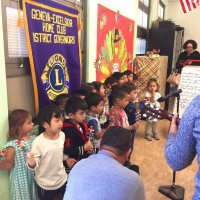 11/21/19 - Mission Education Center Thanksgiving Luncheon - pre-school students performing for those present just before luncheon is served. Each classroom had a different performance.