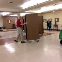 2/8/20 - 35th Annual Crab Feed at St. Philip the Apostle Church - by Lion Bob Lawhon - The end is very near in this photo; the clean up process went very quickly with the help of members and guests.