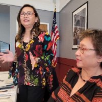 7/17/21 - 72nd Installation of Officers, Basque Cultural Center, South San Francisco - Macy Mak Chan and Rebecca Rondeau. Photo courtesy of Michael Chan.