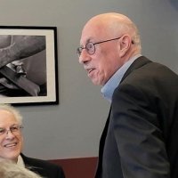 7/17/21 - 72nd Installation of Officers, Basque Cultural Center, South San Francisco - Lyle Workman (seated) and Bill Graziano. Photo courtesy of Michael Chan.