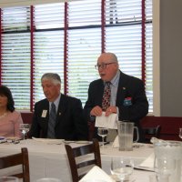 7/17/21 - 72nd Installation of Officers, Basque Cultural Center, South San Francisco - L to R: Rose & Mario Benavente, and Robert Lawhon.