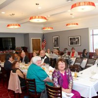 7/17/21 - 72nd Installation of Officers, Basque Cultural Center, South San Francisco - L to R: near side: Bob Fenech, Ken Ibarra, Venetia Young, Denise Kelly, and Fanny Chu; near center: Leona Wong, Bill Graziano, and Kathy & George Salet; far center: Sharon Eberhardt, Steve Martin, George Leeds, and Mike Foti; far side: Joelle Kenealey, guest of Sharon Eberhardt, Macy Mak Chan, Rebecca Rondeau, Michael Chan, Jessica Livsey, with mother Imelda Perez, and Zenaida Lawhon. Robert Lawhon on right edge.