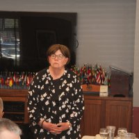 7/17/21 - 72nd Installation of Officers, Basque Cultural Center, South San Francisco - Sharon Eberhardt receiving her oath of office as Director.