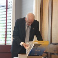 7/17/21 - 72nd Installation of Officers, Basque Cultural Center, South San Francisco - Lyle Workman cleaning things up.