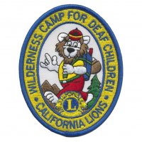 July 2021 - Banner patch received for our support of Wilderness Camp for the Deaf.