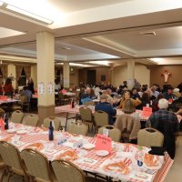 2-25-23 - 36th Annual Crab Feed - St. Philip the Apostle Church, San Francisco - Guests starting to arrive before the beginning of event.