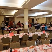 2-25-23 - 36th Annual Crab Feed - St. Philip the Apostle Church, San Francisco - Guests starting to arrive before the beginning of event.