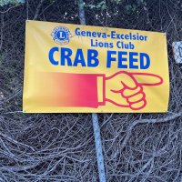 2-25-23 - 36th Annual Crab Feed - St. Philip the Apostle Church, San Francisco - Our directional sign in the parking lot.