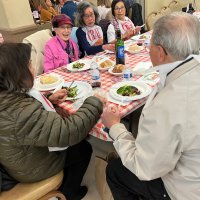 2-25-23 - 36th Annual Crab Feed - St. Philip the Apostle Church, San Francisco - Part of the Star of the Sea group, with part of the Toohey group behind them.