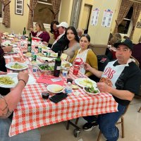 2-25-23 - 36th Annual Crab Feed - St. Philip the Apostle Church, San Francisco - Part of the Marcus San Filippo and Iliana Escudero groups; Rosalinda Corvi and Joe Farrah also can be seen.