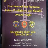 4-25-25 - San Francisco Coordinating Council of Lions Clubs, 62nd Annual Police, Firefighters, and Sheriffs Awards, Dominic’s San Francisco - Souvenir Program