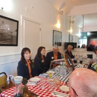 3-18-26 - District Governor Cindy Zheng’s Visitation, Italian American Social Club, San Francisco - Photo by Lyle Workman - Left side, L to R: RC Soonae Kang, DG Cindy Zheng, ZC Stephen Martin, and RC Asia Kan; right side, front to back: Bill Graziano, Bob Lawhon, Bill Mayta, George Salet, and Sharon Eberhardt.